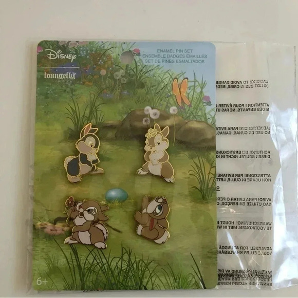 Disney Pin Set Bambi THUMPER AND FRIENDS Limited Edition 1000 Sold out - Picture 1 of 6